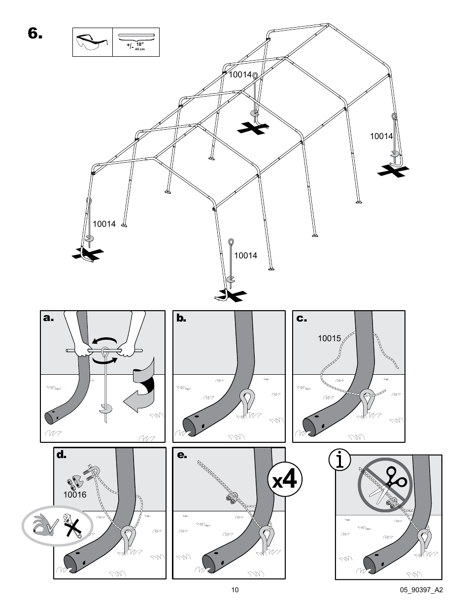 ShelterLogic 90397 Firewood Seasoning Shed 10 x 20 x 8 User Manual | Page 10 / 28
