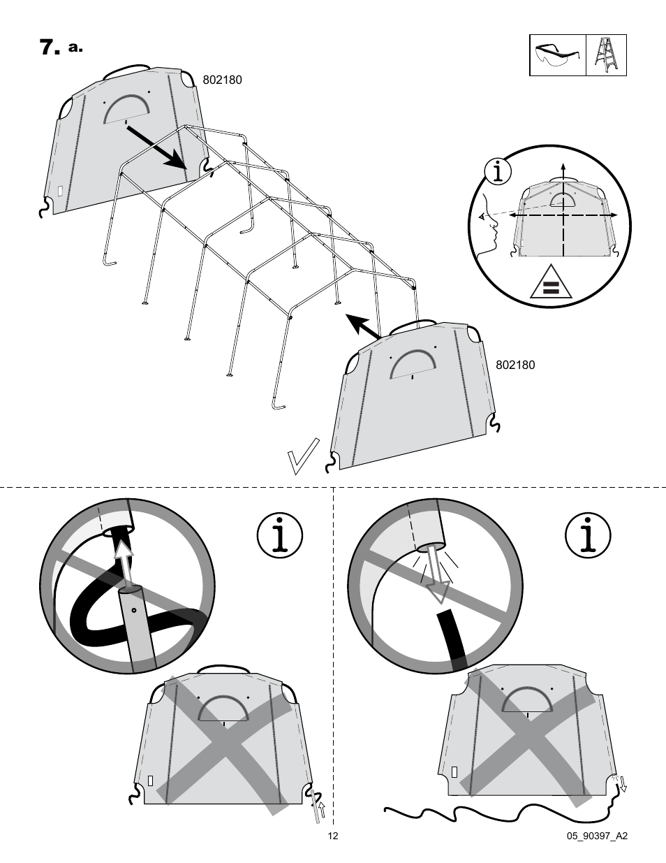 ShelterLogic 90397 Firewood Seasoning Shed 10 x 20 x 8 User Manual | Page 12 / 28