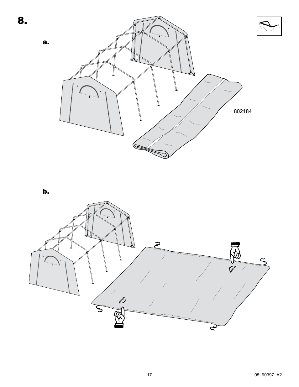 ShelterLogic 90397 Firewood Seasoning Shed 10 x 20 x 8 User Manual | Page 17 / 28