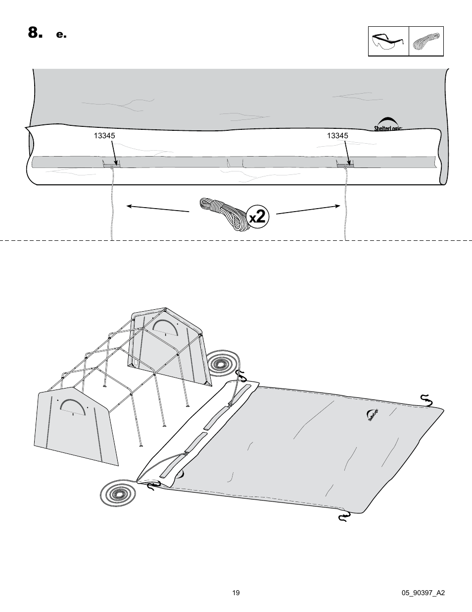ShelterLogic 90397 Firewood Seasoning Shed 10 x 20 x 8 User Manual | Page 19 / 28