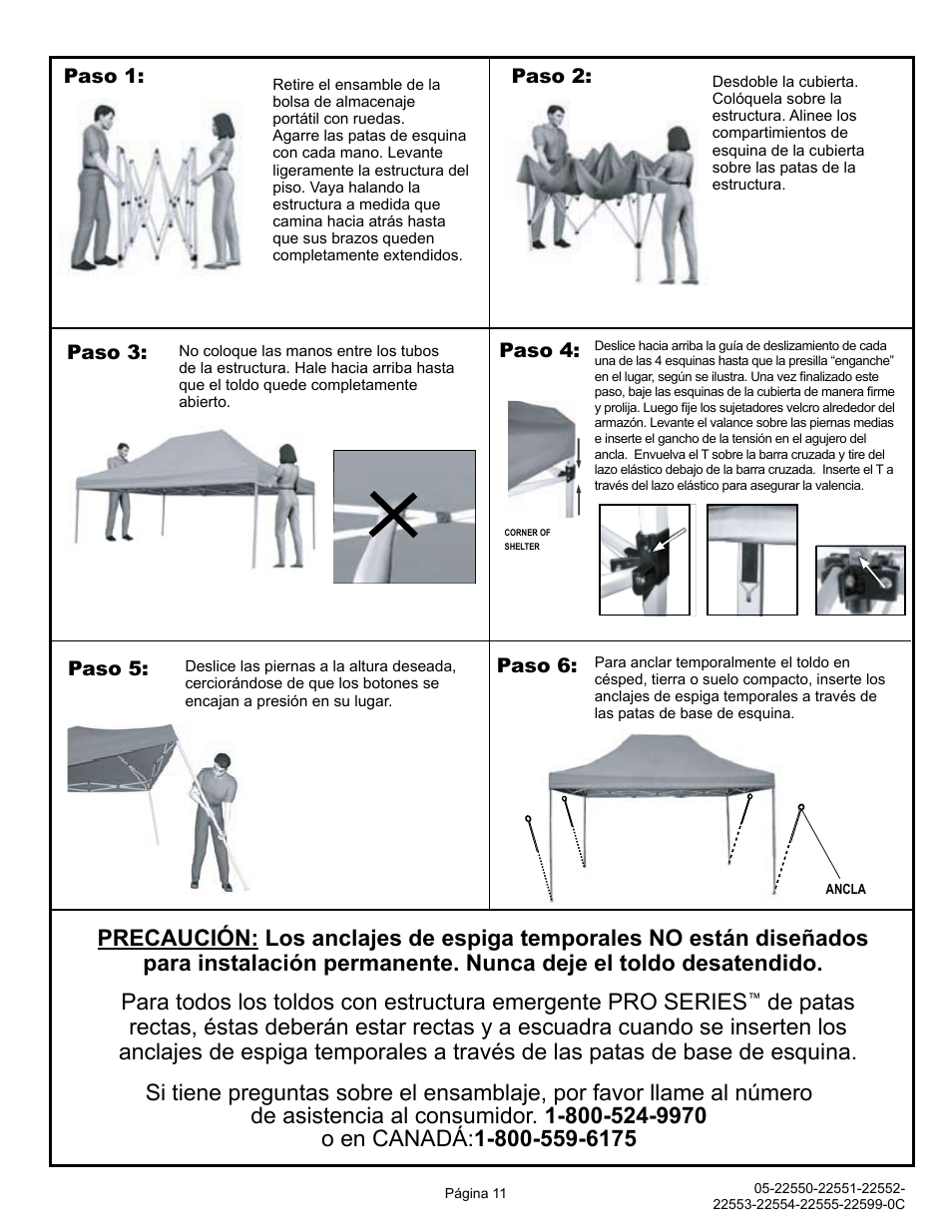 ShelterLogic 22599 10’x15’ Straight Leg Pop-Up User Manual | Page 11 / 12