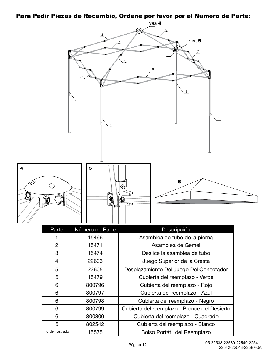 ShelterLogic 22587 12x12 Straight Leg Pop-Up User Manual | Page 12 / 12
