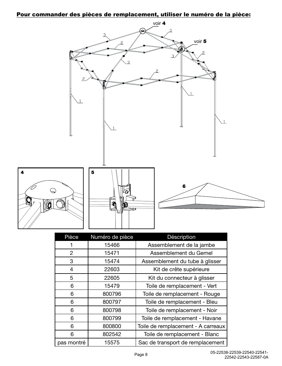 ShelterLogic 22587 12x12 Straight Leg Pop-Up User Manual | Page 8 / 12