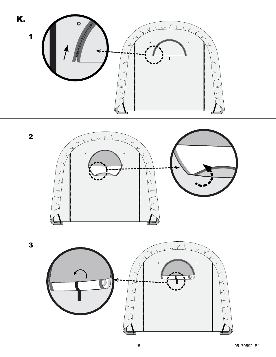 ShelterLogic 70592 GrowIt Heavy Duty Round Greenhouse 12 x 20 x 8 User Manual | Page 15 / 16