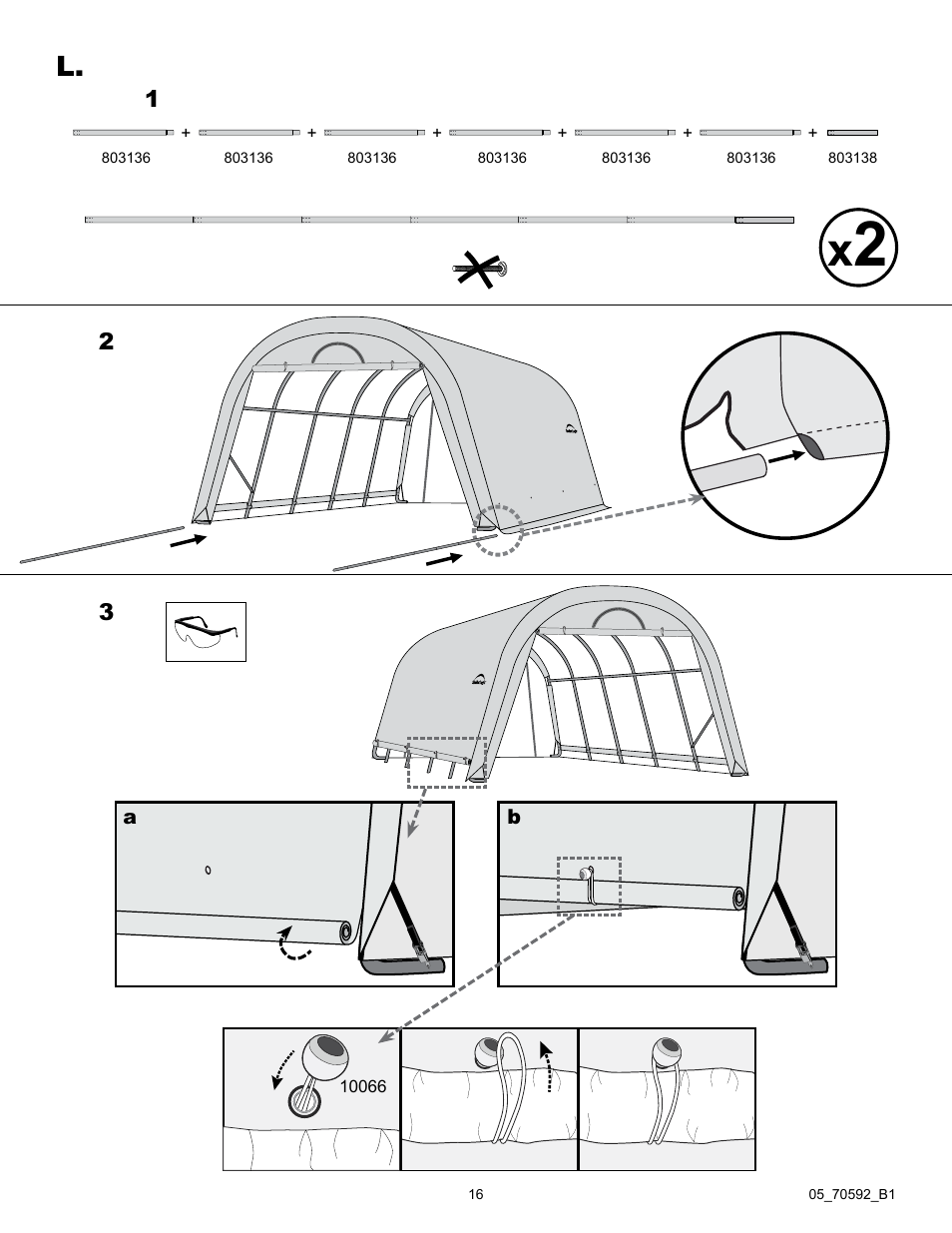 ShelterLogic 70592 GrowIt Heavy Duty Round Greenhouse 12 x 20 x 8 User Manual | Page 16 / 16