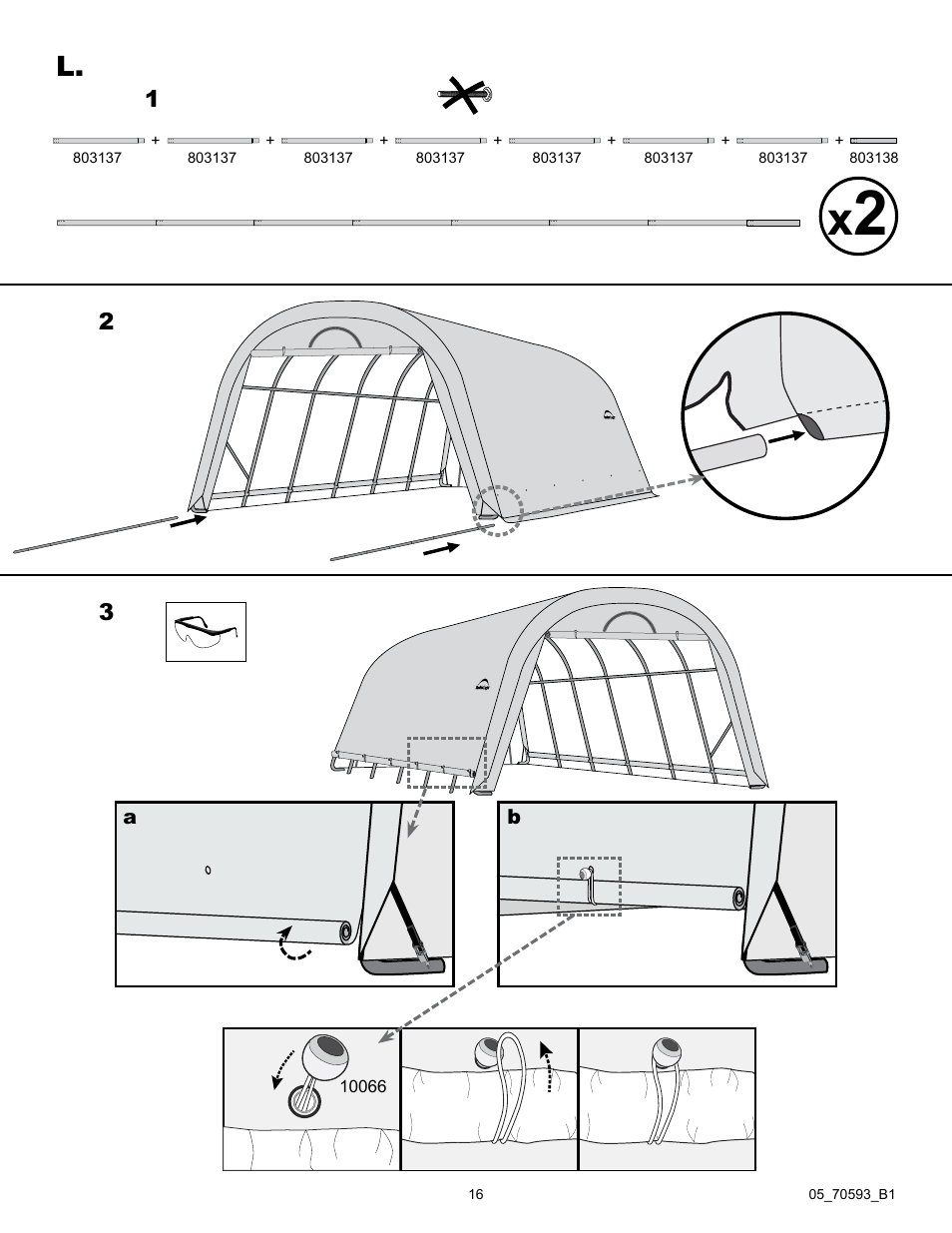ShelterLogic 70593 GrowIt Heavy Duty Round Greenhouse 12 x 24 x 8 User Manual | Page 16 / 16