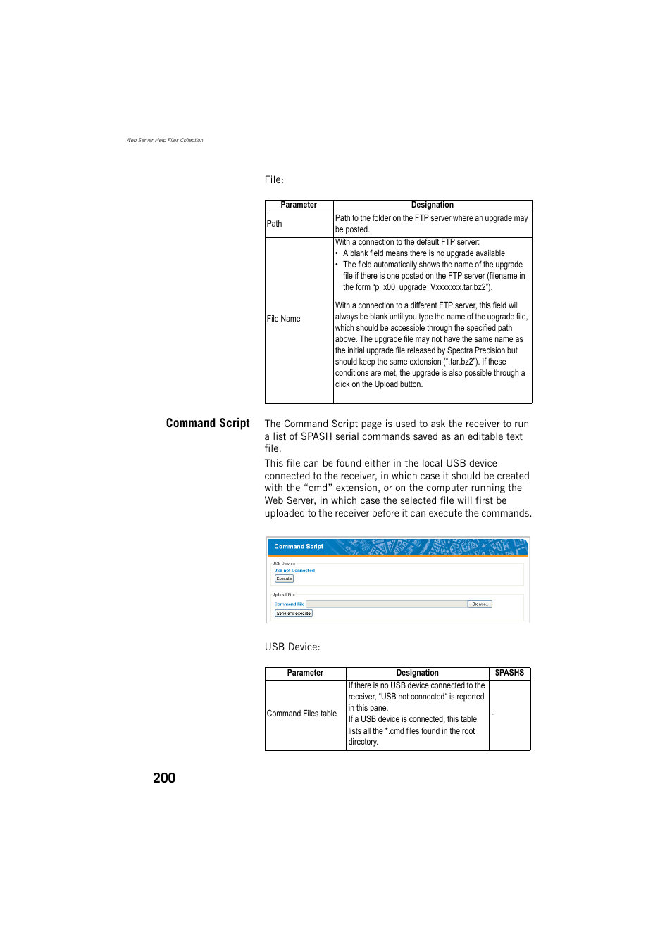 Command script | Spectra Precision ProFlex 800 Reference Manual User Manual | Page 214 / 748