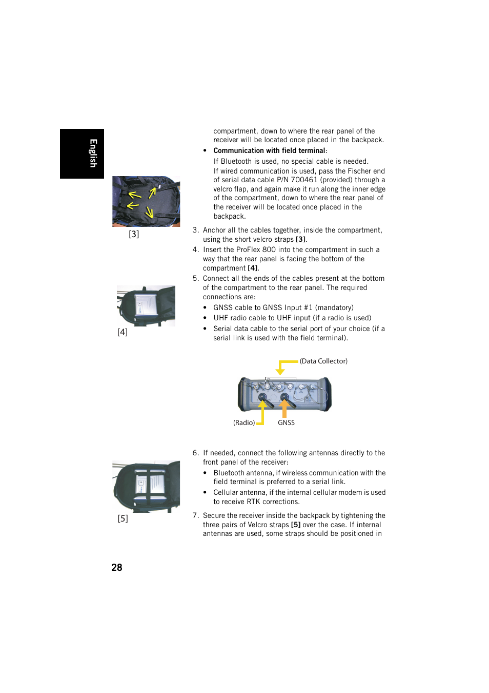 Spectra Precision ProFlex 800 Backpack User Manual | Page 32 / 38