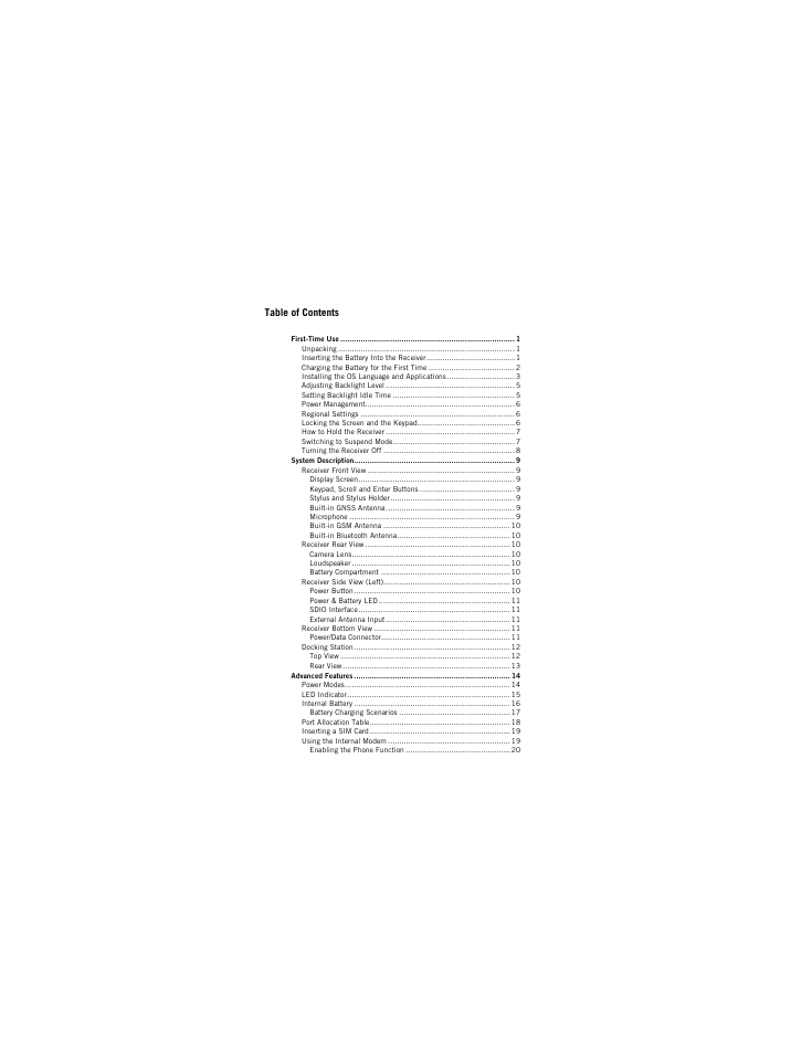 Spectra Precision ProMark 120/220 Handheld Platform User Manual | Page 5 / 46