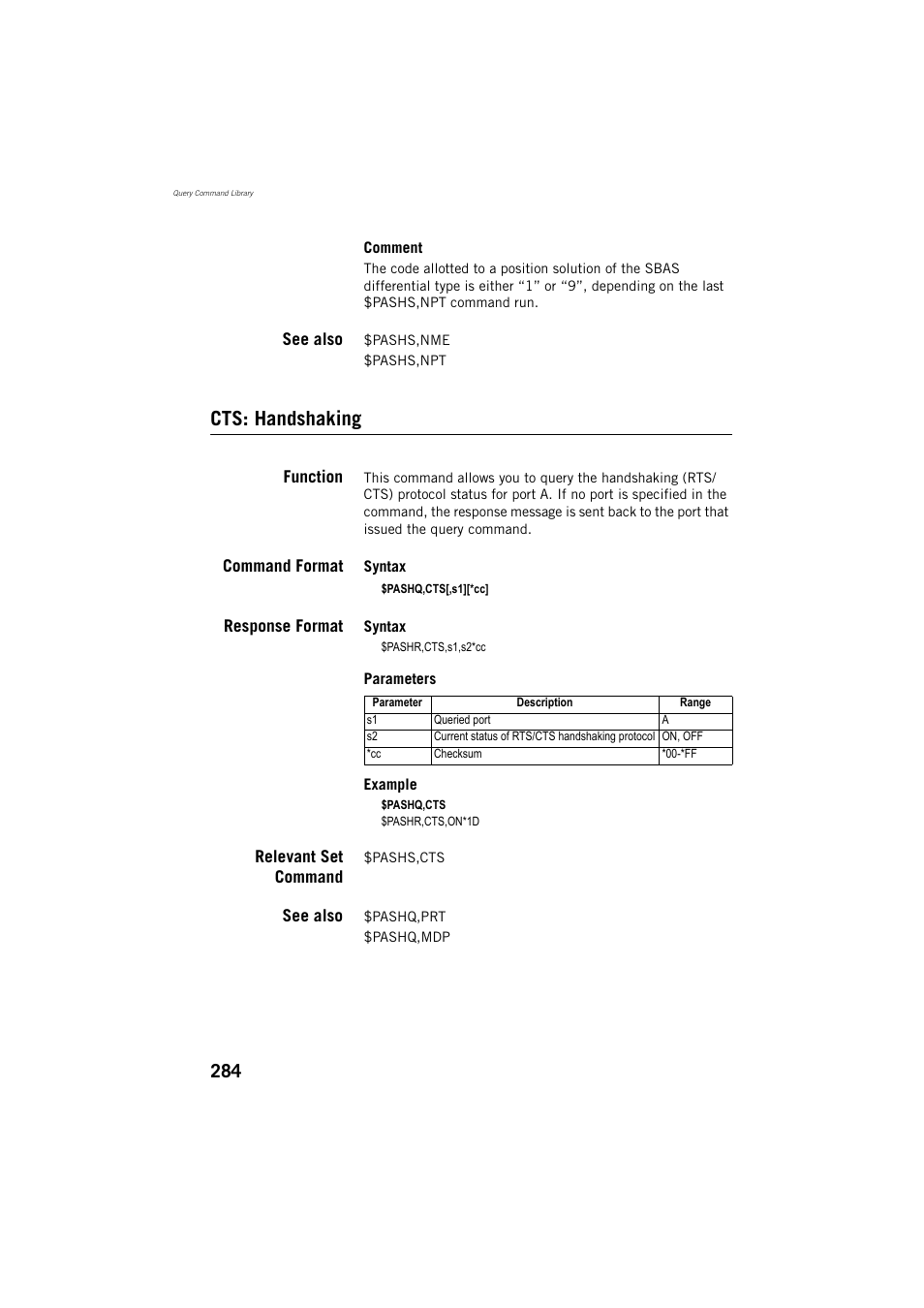 Cts: handshaking | Spectra Precision ProMark 800 Reference Manual User Manual | Page 296 / 428