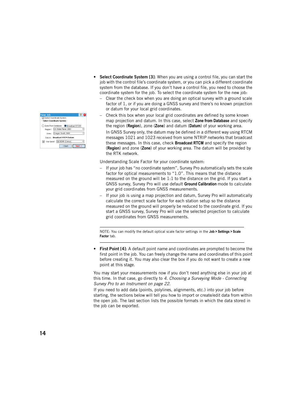 Spectra Precision Survey Pro v5.4 User Manual | Page 24 / 114