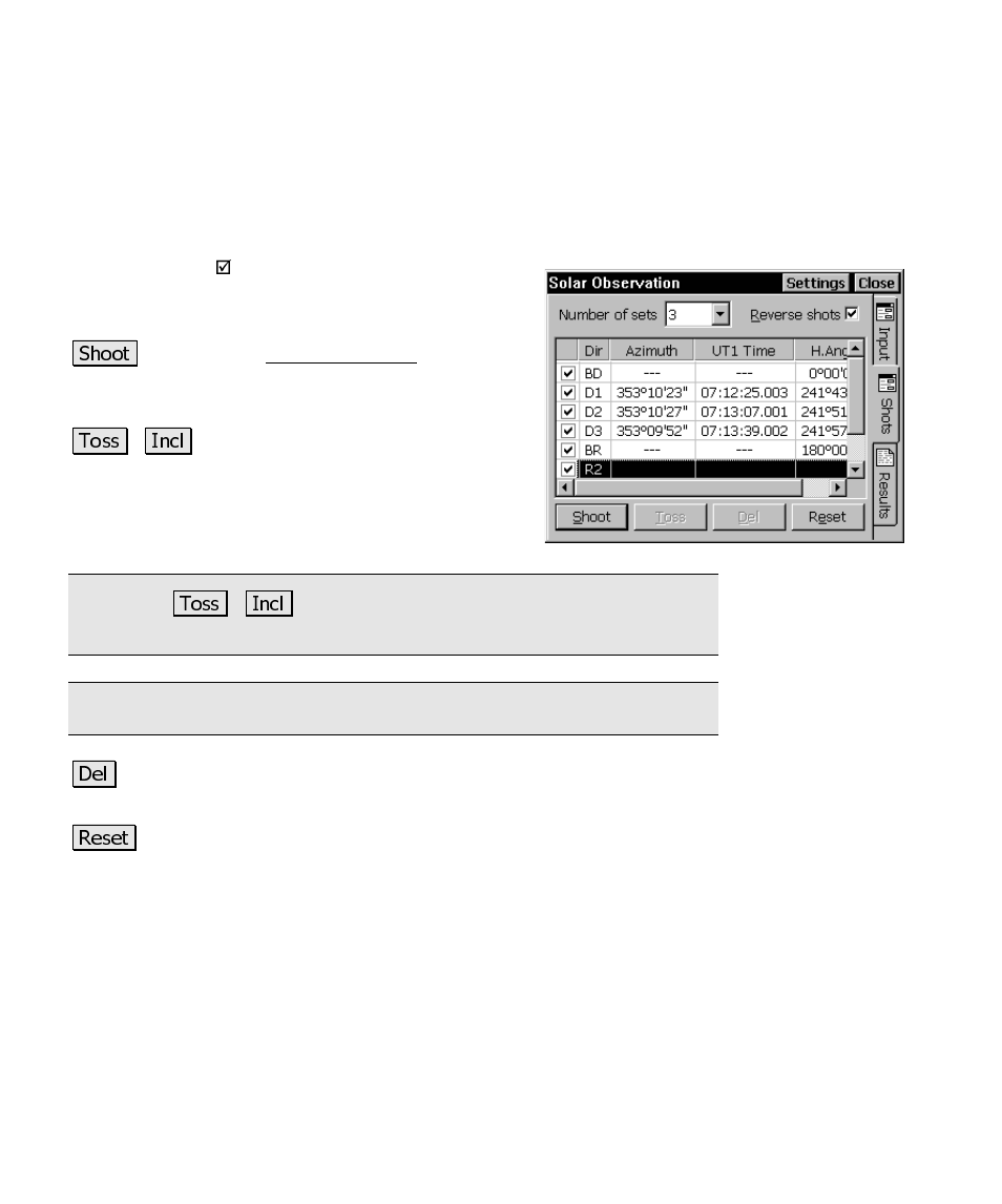 Shots | Spectra Precision Survey Pro CE v3.6 User Manual User Manual | Page 257 / 407