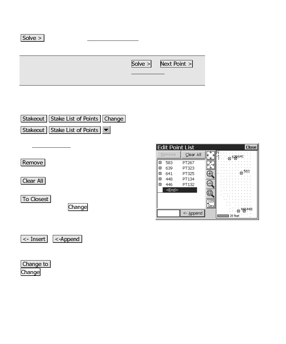 Edit point list | Spectra Precision Survey Pro CE v3.6 User Manual User Manual | Page 269 / 407
