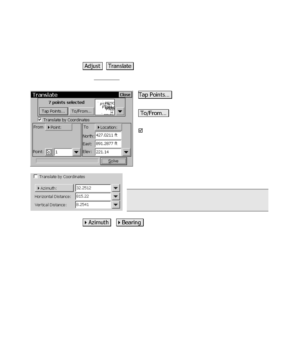 Translate | Spectra Precision Survey Pro CE v3.6 User Manual User Manual | Page 386 / 407