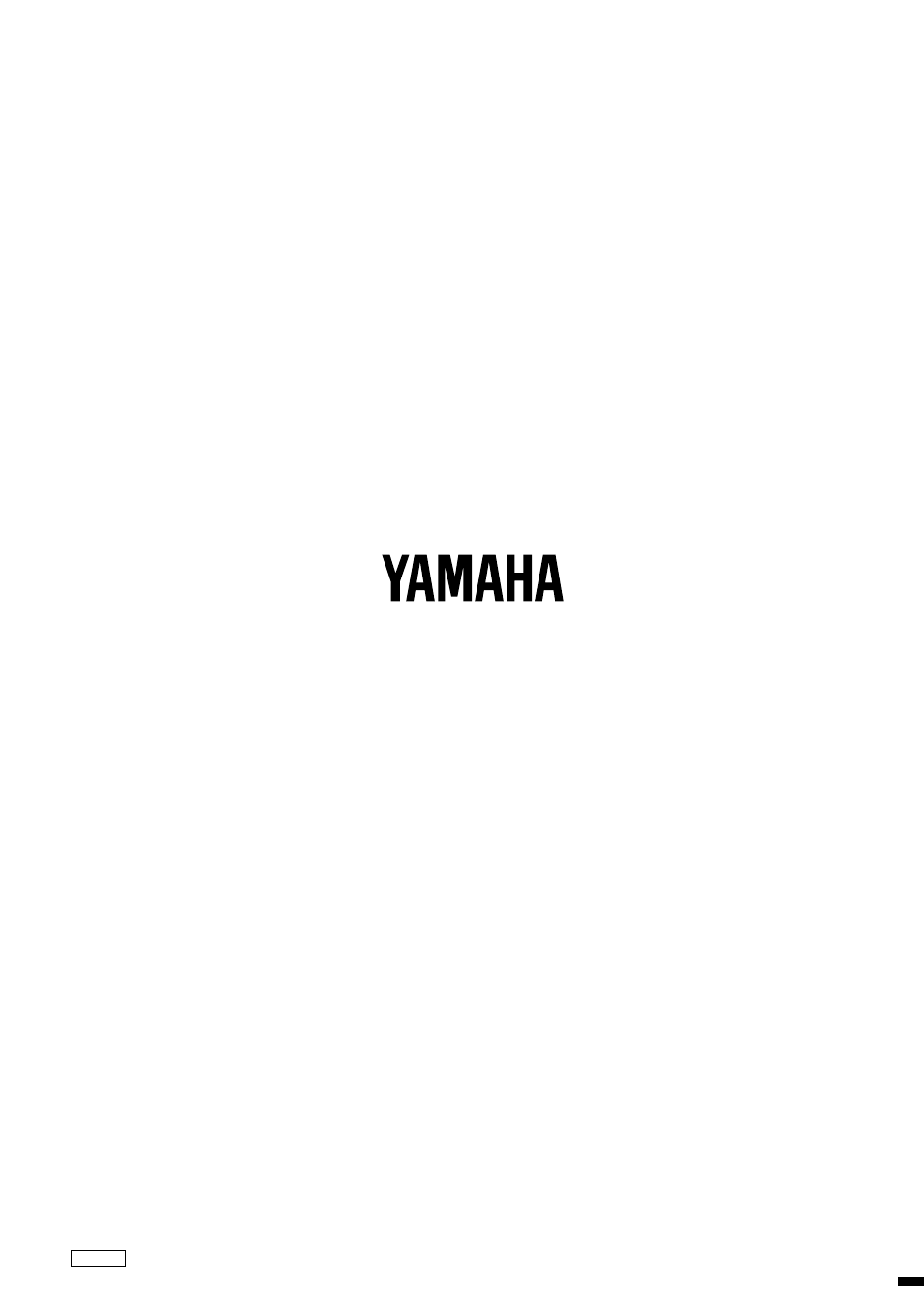 Back cover | Yamaha DG-1000 User Manual | Page 20 / 20