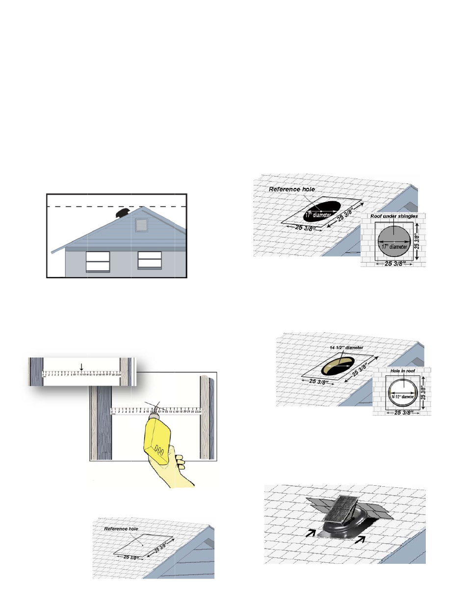Inst, Tallatio, On instr | Ruction | Ventamatic CXSOLRFDM Series User Manual | Page 2 / 4