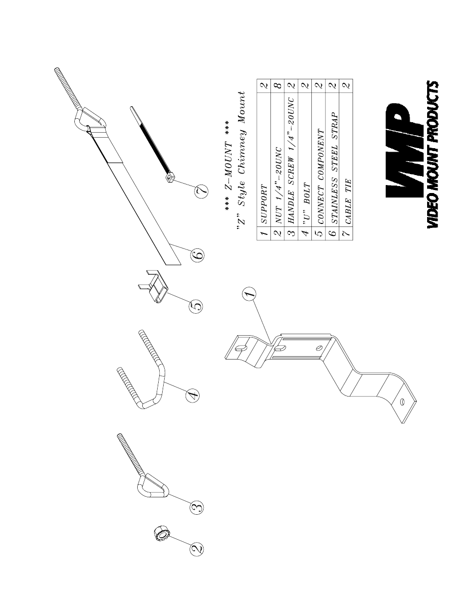 Video Mount Products Z-MOUNT User Manual | Page 2 / 3