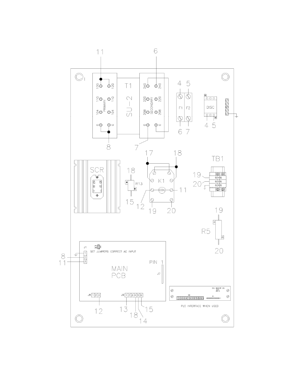 8 smart 7/10/15d panel layout, Mart, 7/10/15d | Anel, Ayout, Igure | Walker Magnetics SMART-D SERIES User Manual | Page 28 / 42