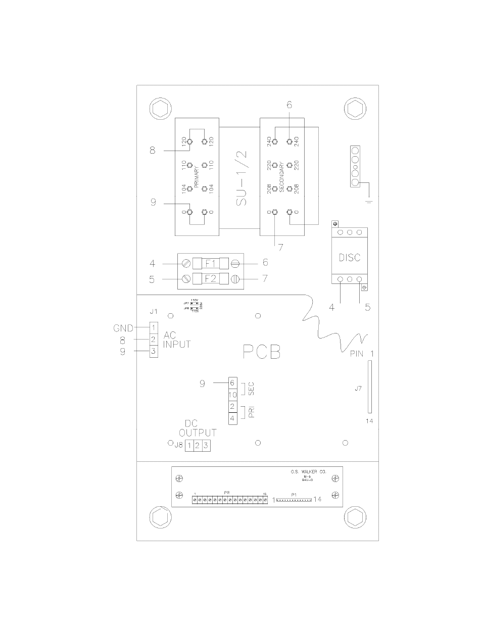 9 smart 3/5d panel layout, Mart, 3/5d | Anel, Ayout, Igure | Walker Magnetics SMART-D SERIES User Manual | Page 29 / 42