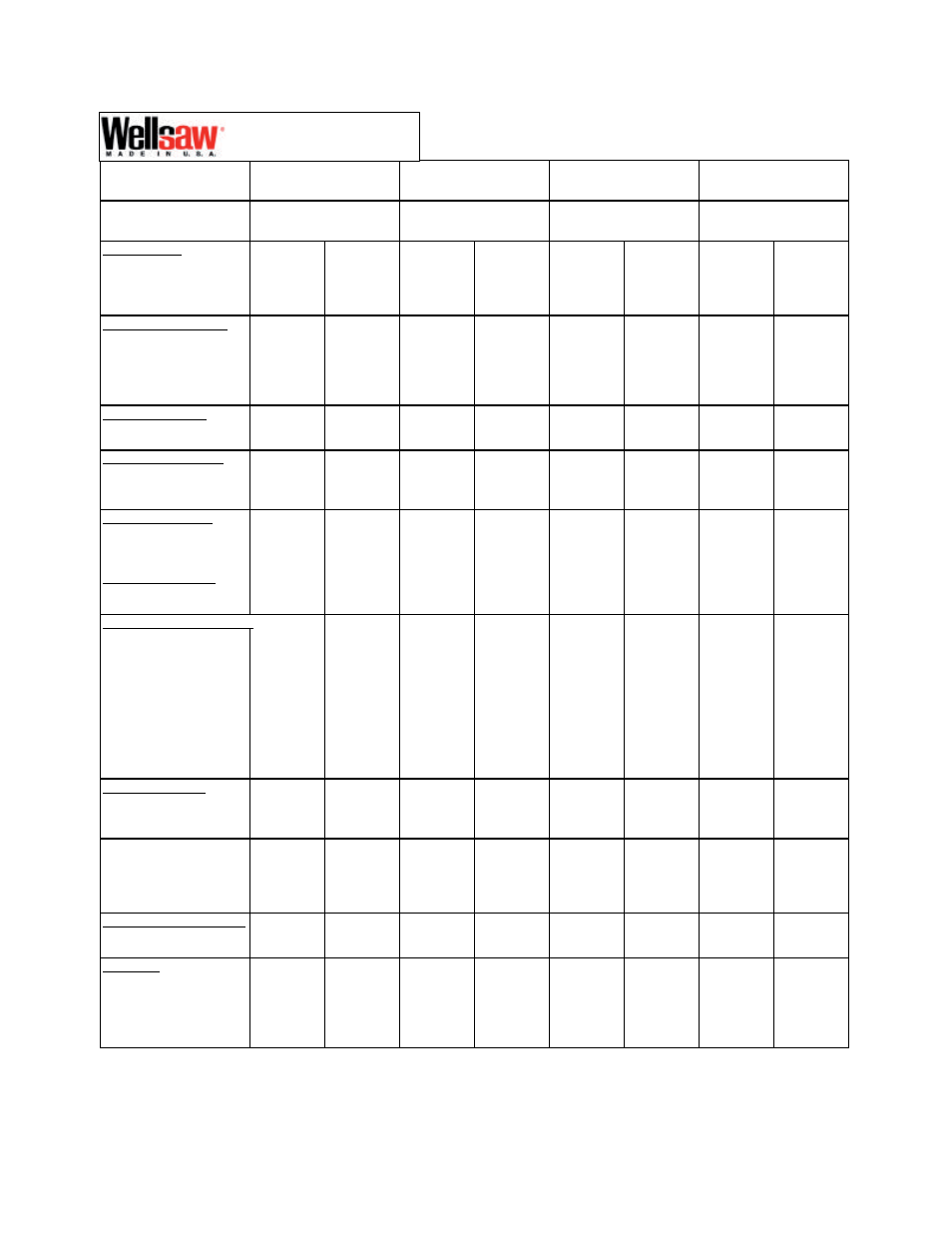 Wellsaw 1348 User Manual | Page 36 / 40