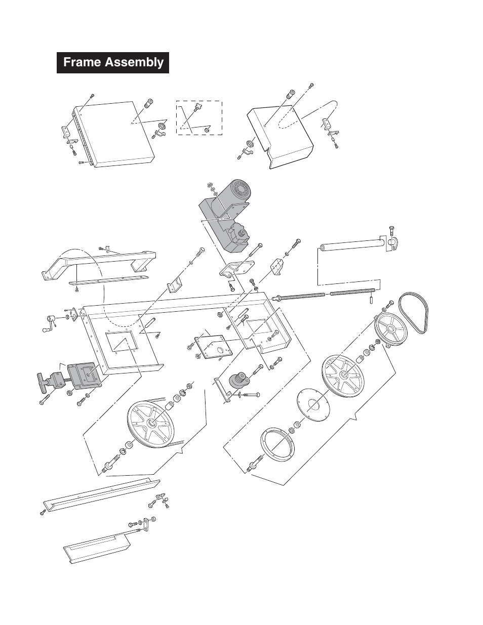 Frame assembly | Wellsaw 1318-SA User Manual | Page 14 / 40