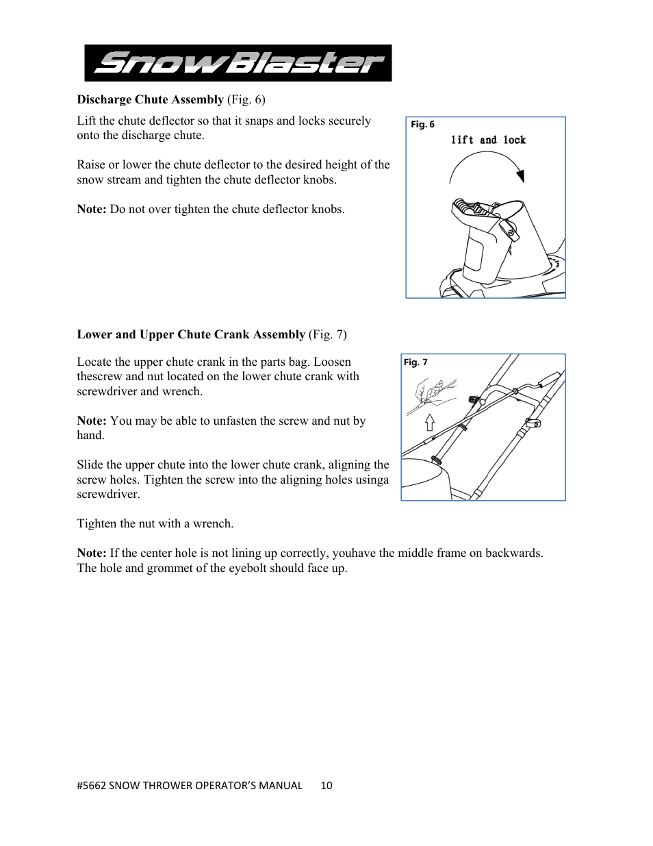 WEN 5662 13 A 18 inch Electric Snow Thrower User Manual | Page 10 / 19