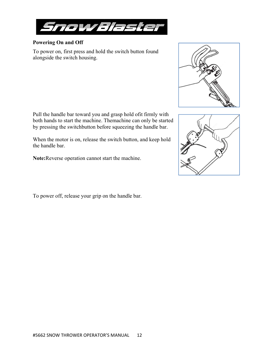 WEN 5662 13 A 18 inch Electric Snow Thrower User Manual | Page 12 / 19