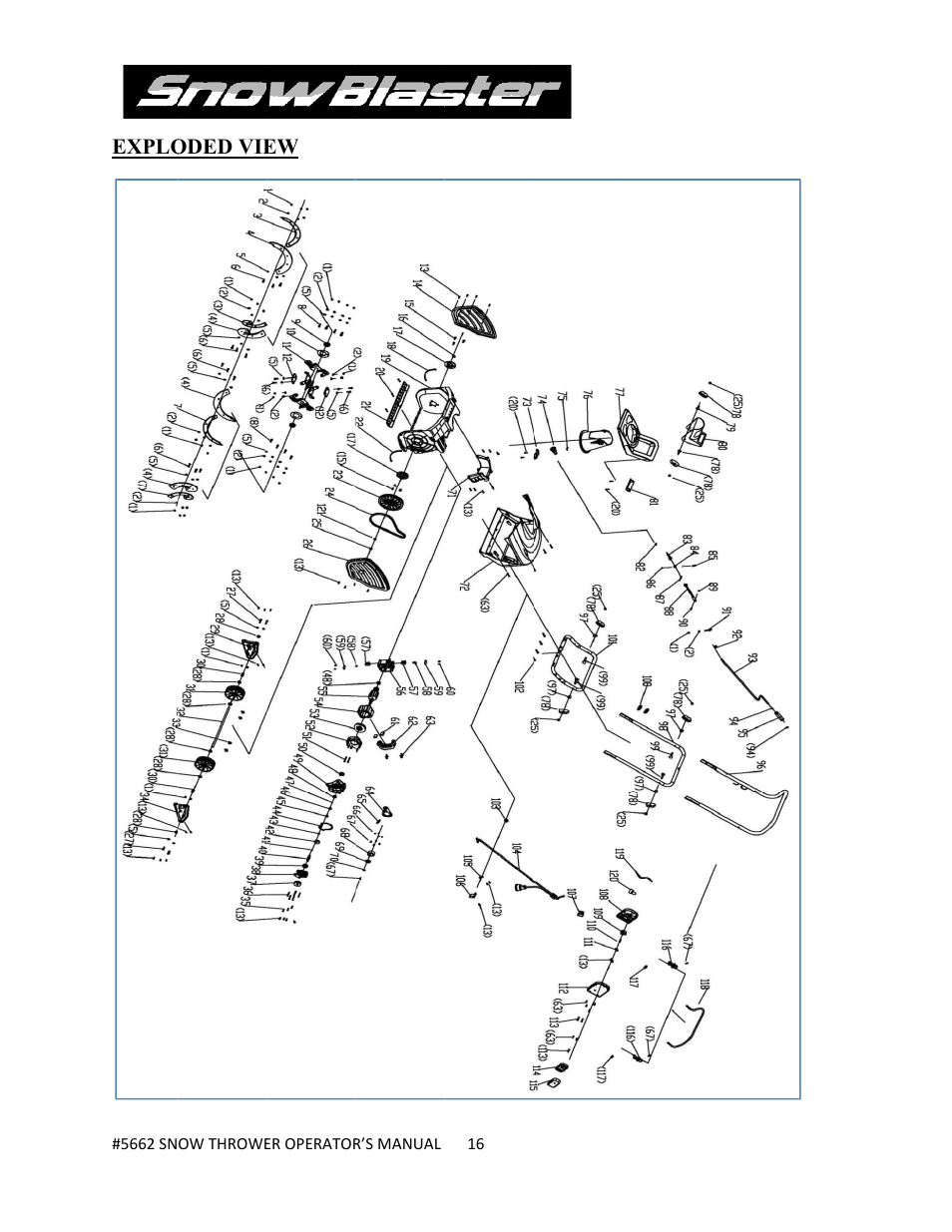 WEN 5662 13 A 18 inch Electric Snow Thrower User Manual | Page 16 / 19