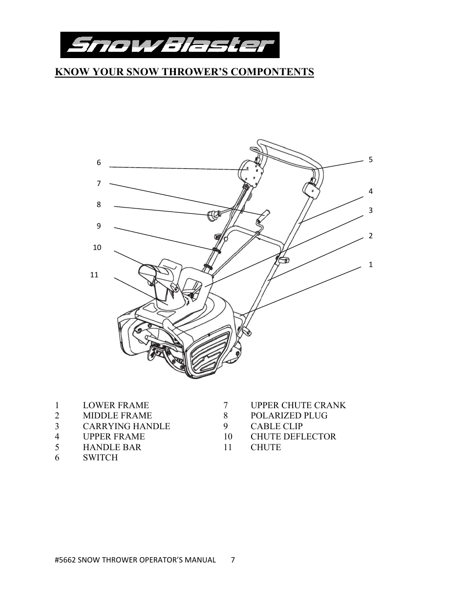 WEN 5662 13 A 18 inch Electric Snow Thrower User Manual | Page 7 / 19