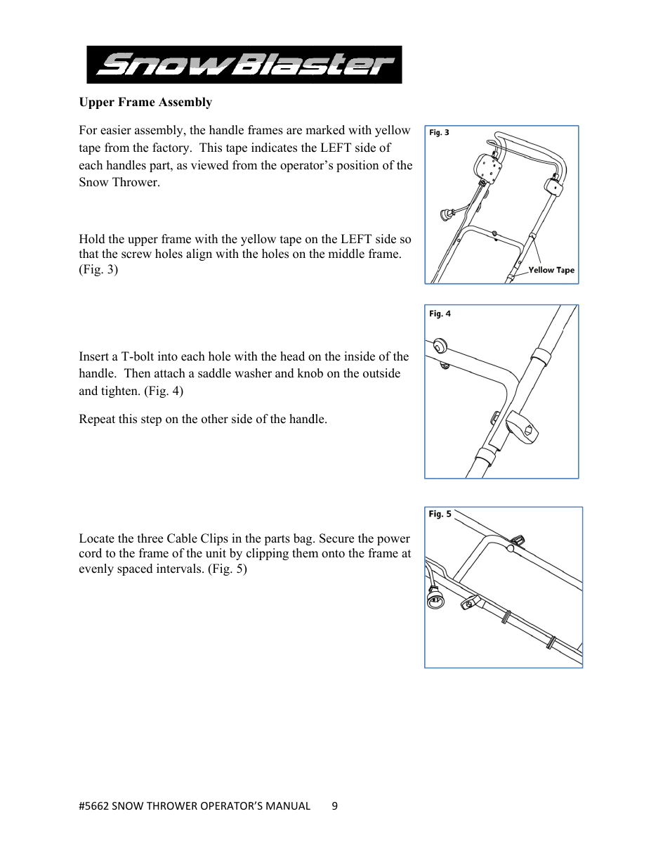 WEN 5662 13 A 18 inch Electric Snow Thrower User Manual | Page 9 / 19