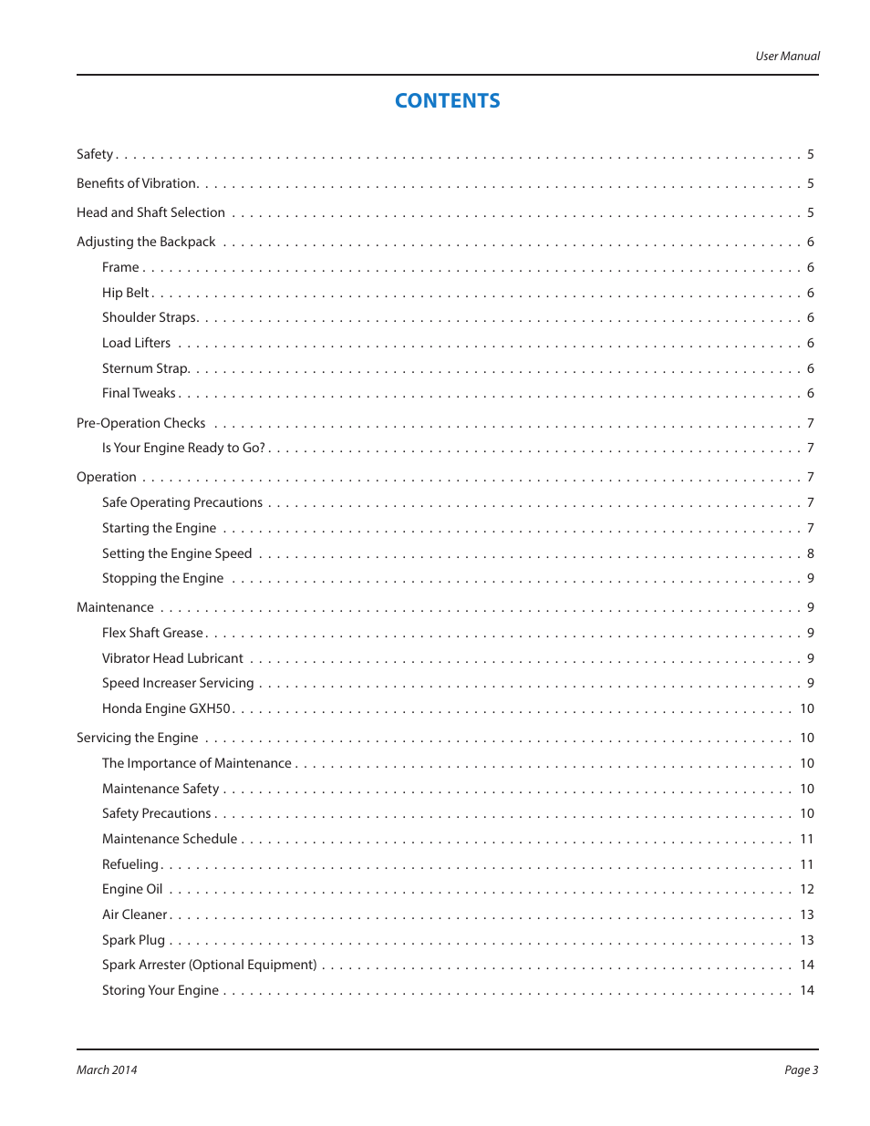 WycoTool WBP50 Backpack User Manual | Page 3 / 24