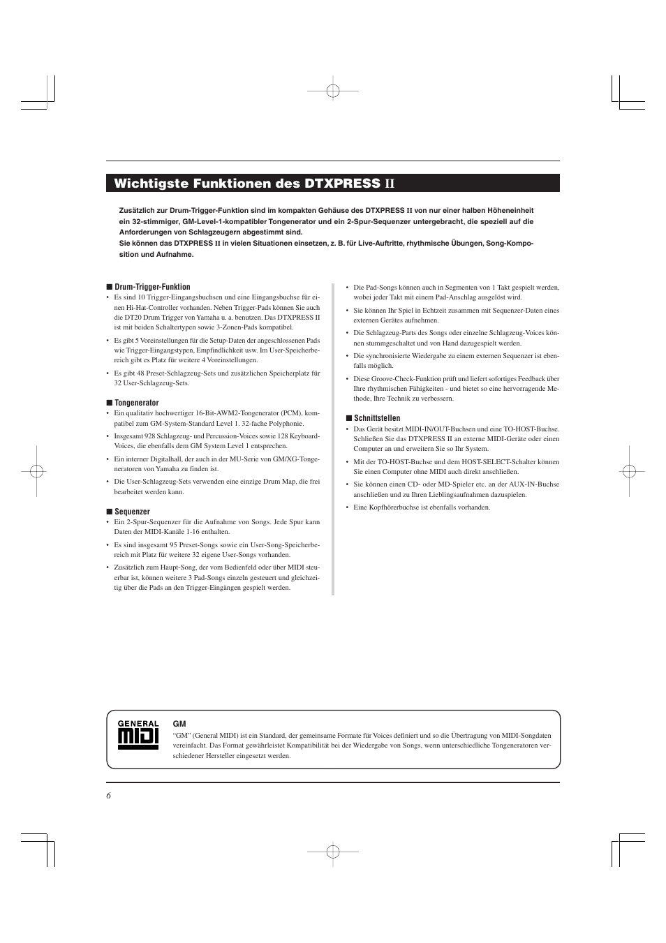 Wichtigste funktionen des dtxpress ii | Yamaha DTXPRESS II User Manual | Page 66 / 184