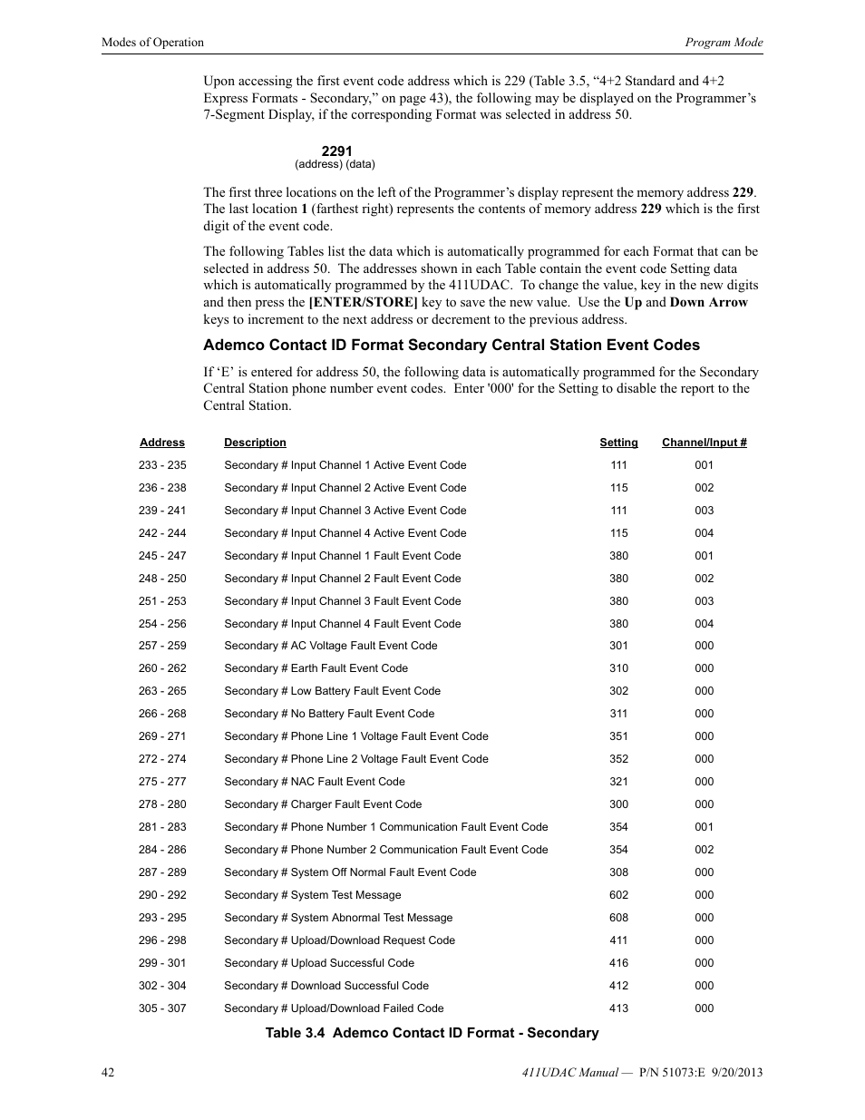 Fire-Lite 411UDAC Fire Alarm Communicator User Manual | Page 42 / 84