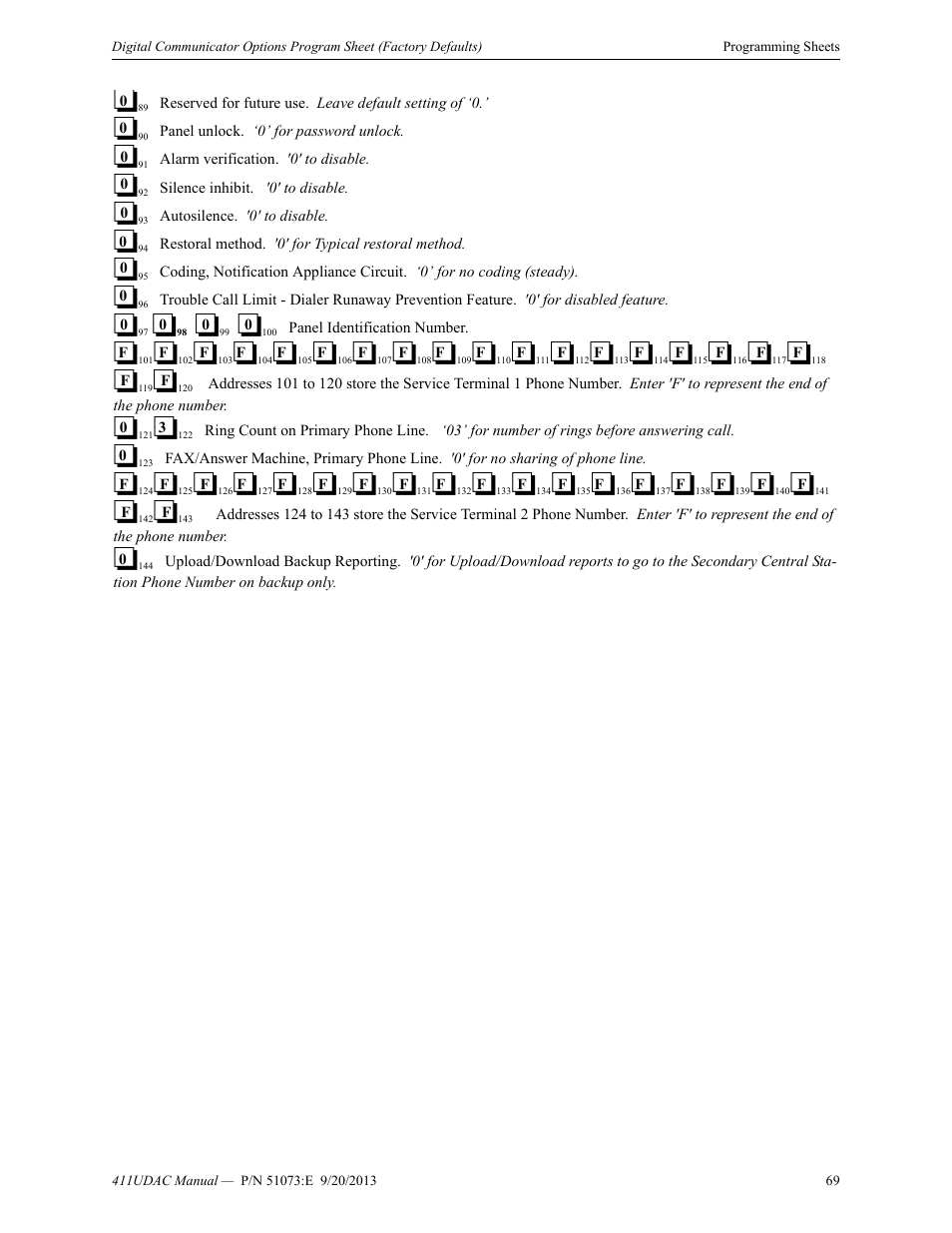 Fire-Lite 411UDAC Fire Alarm Communicator User Manual | Page 69 / 84