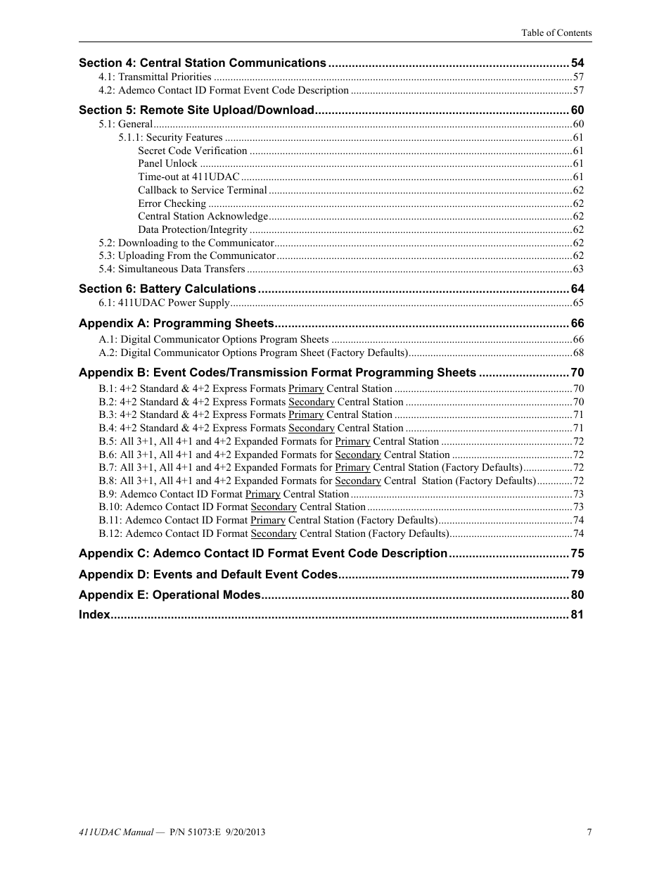 Fire-Lite 411UDAC Fire Alarm Communicator User Manual | Page 7 / 84