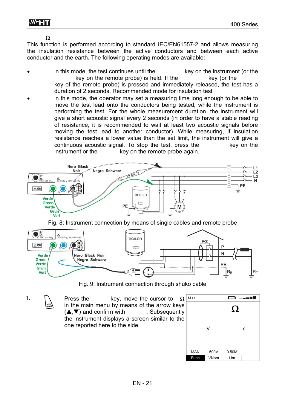 HT instruments SPEED418 User Manual | Page 22 / 88