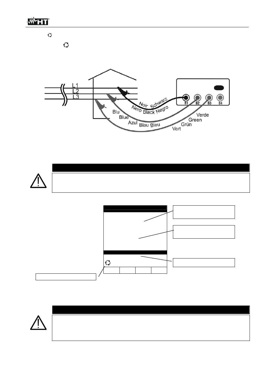 Caution | HT instruments EQUITEST5071 User Manual | Page 31 / 44