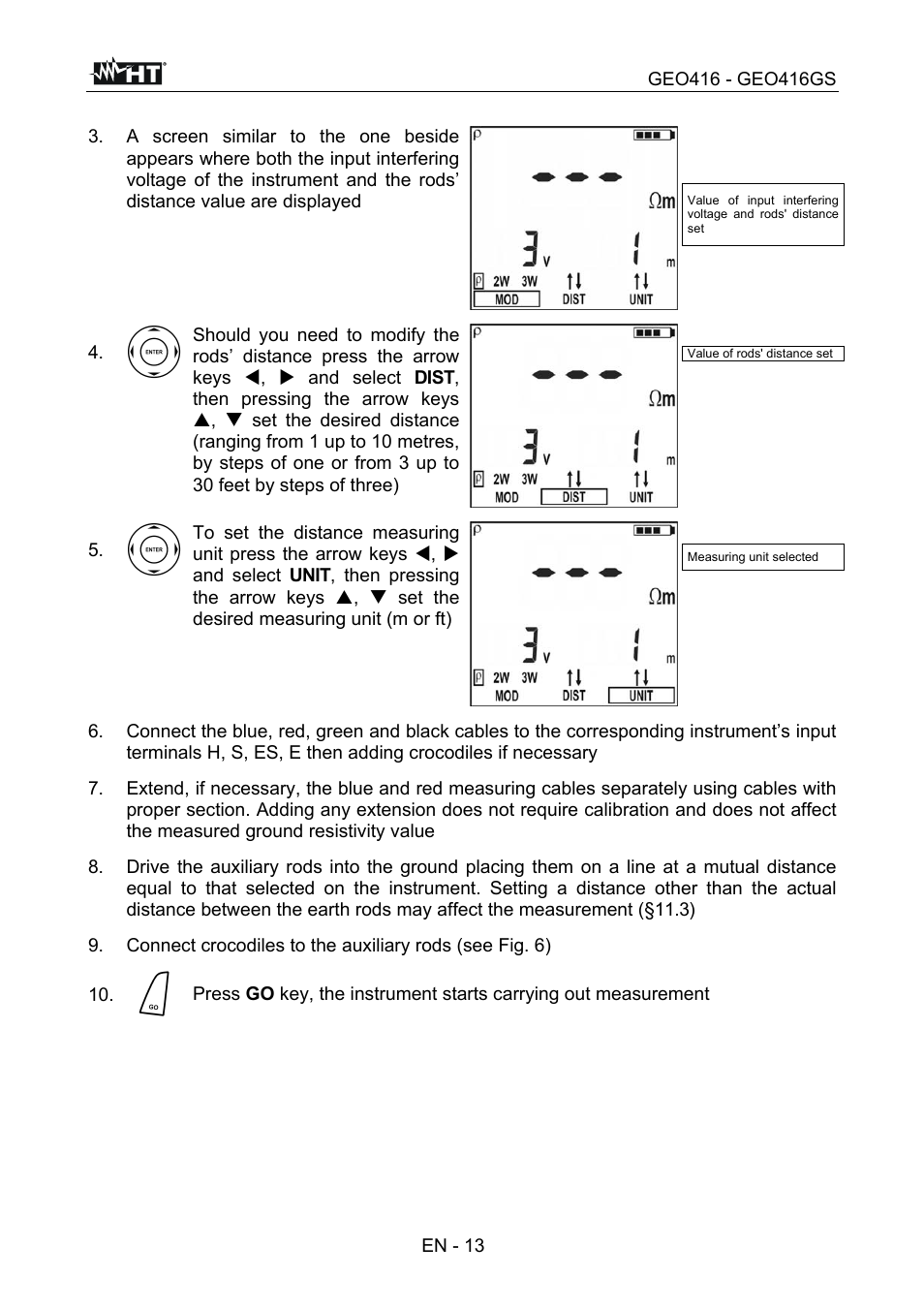 HT instruments GEO416 User Manual | Page 14 / 116