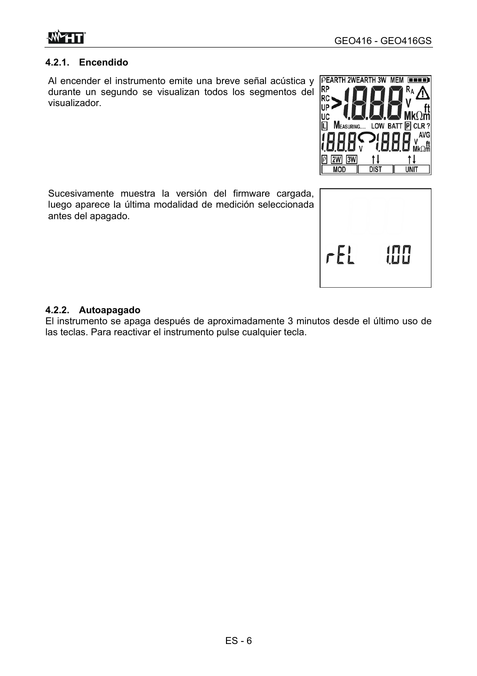 HT instruments GEO416 User Manual | Page 35 / 116
