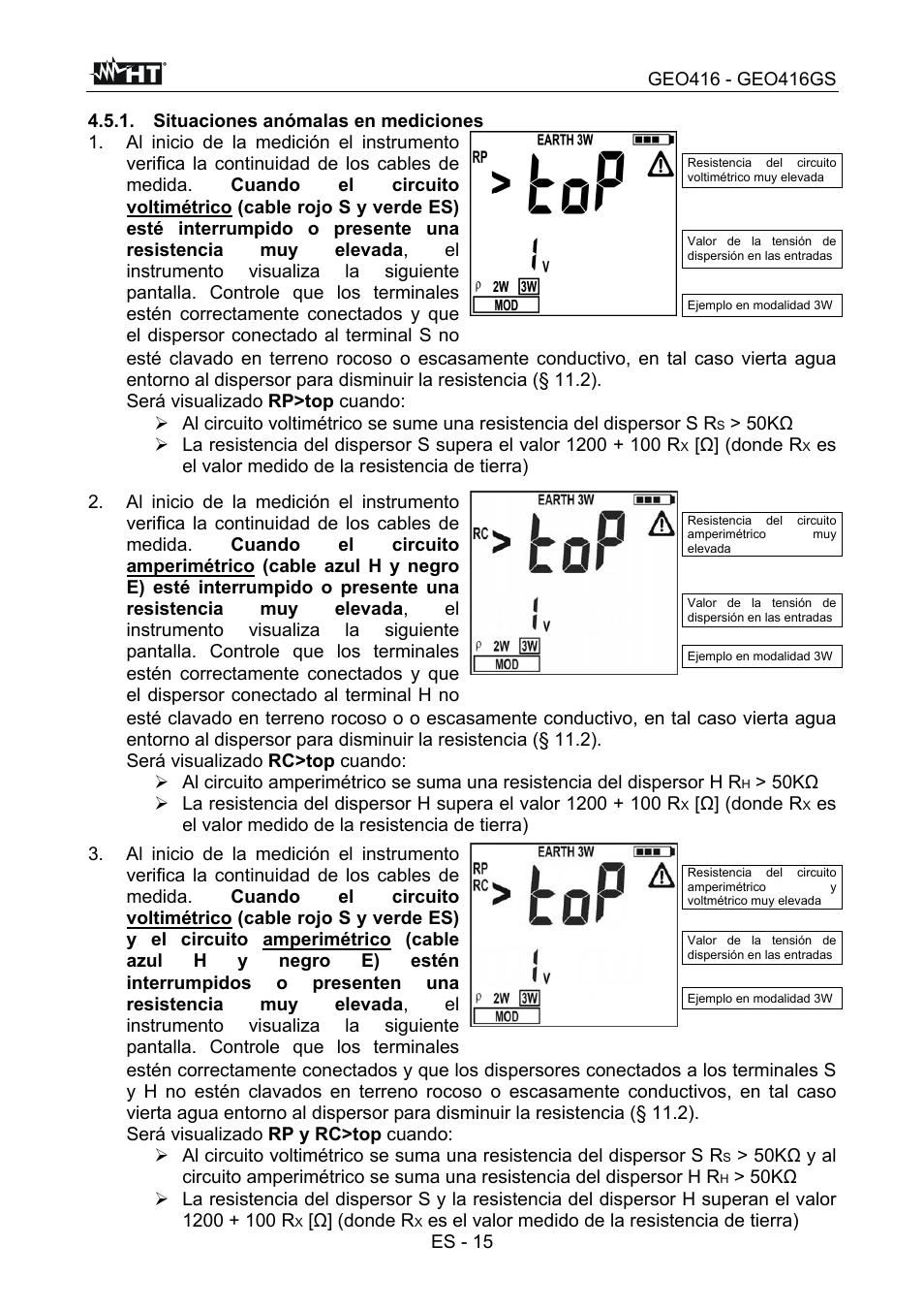 HT instruments GEO416 User Manual | Page 44 / 116