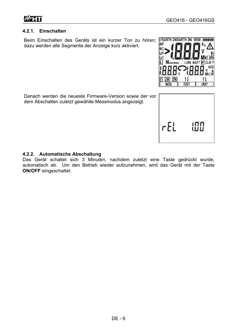 HT instruments GEO416 User Manual | Page 63 / 116