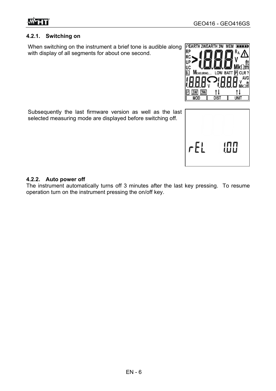 HT instruments GEO416 User Manual | Page 7 / 116