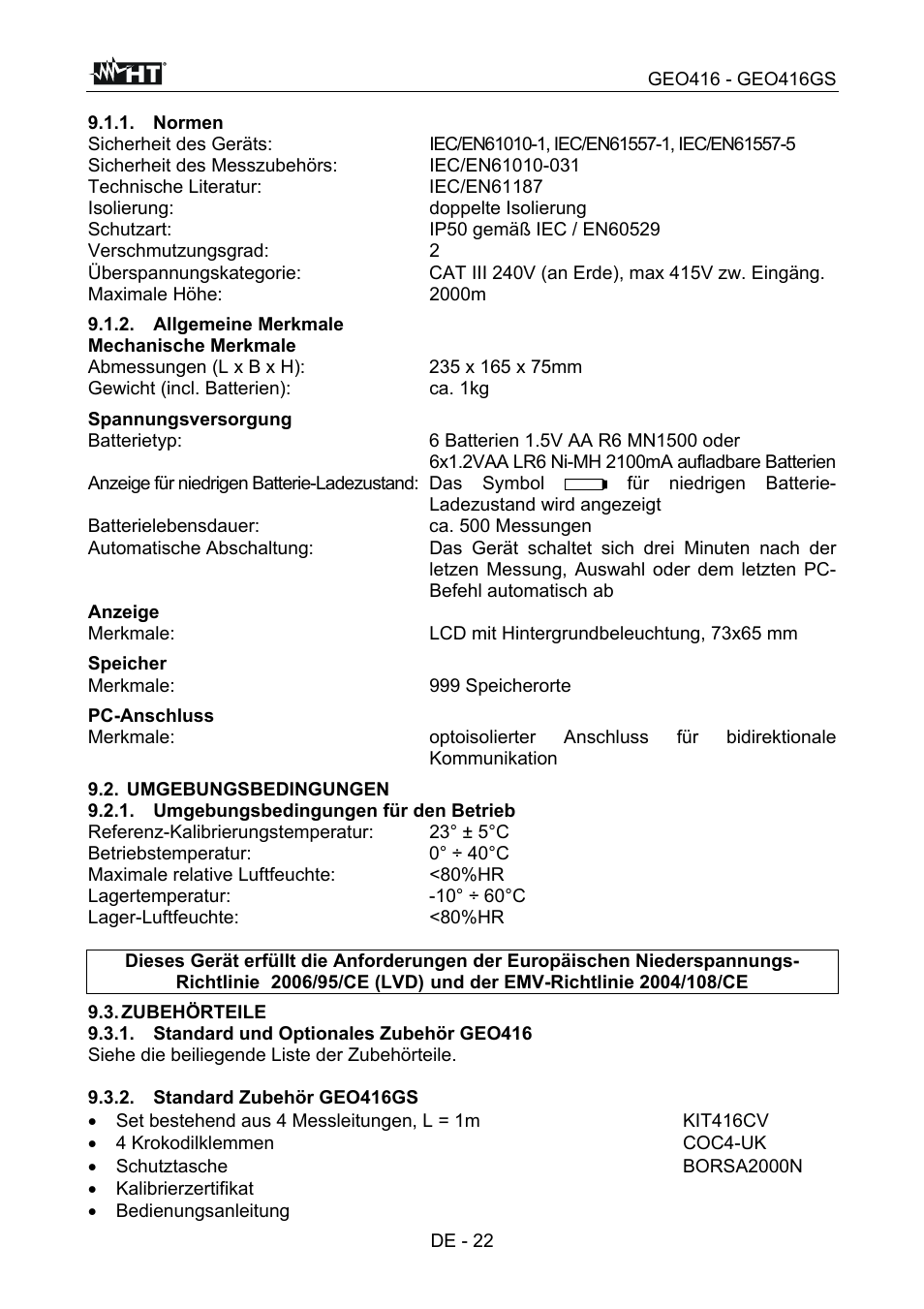 HT instruments GEO416 User Manual | Page 79 / 116