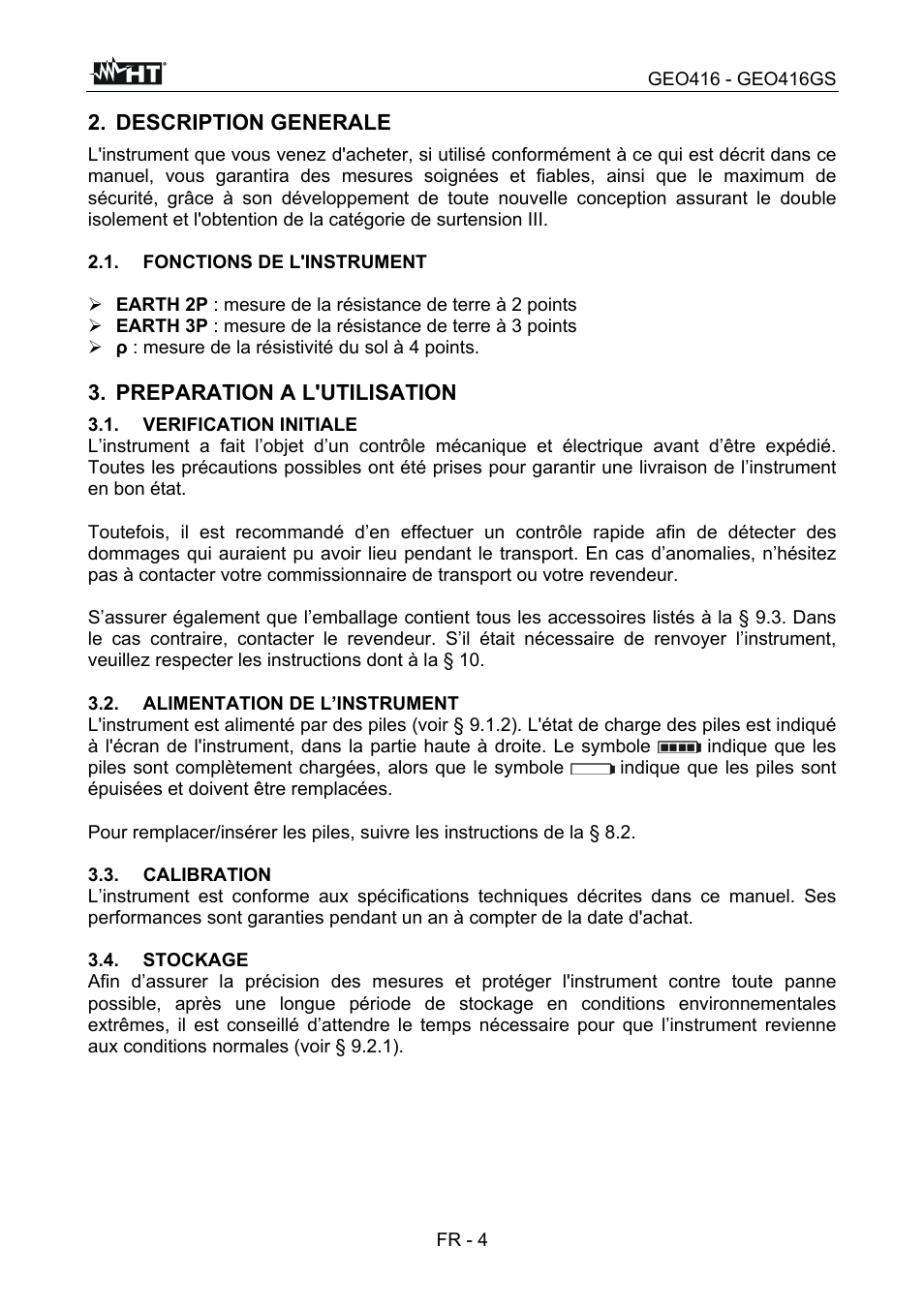 HT instruments GEO416 User Manual | Page 89 / 116