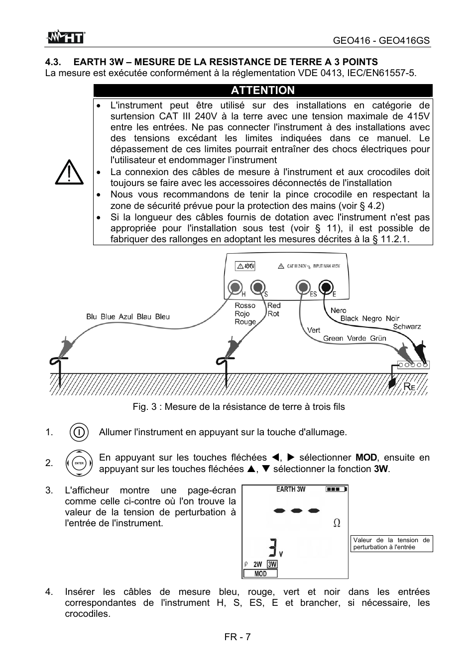 Attention | HT instruments GEO416 User Manual | Page 92 / 116