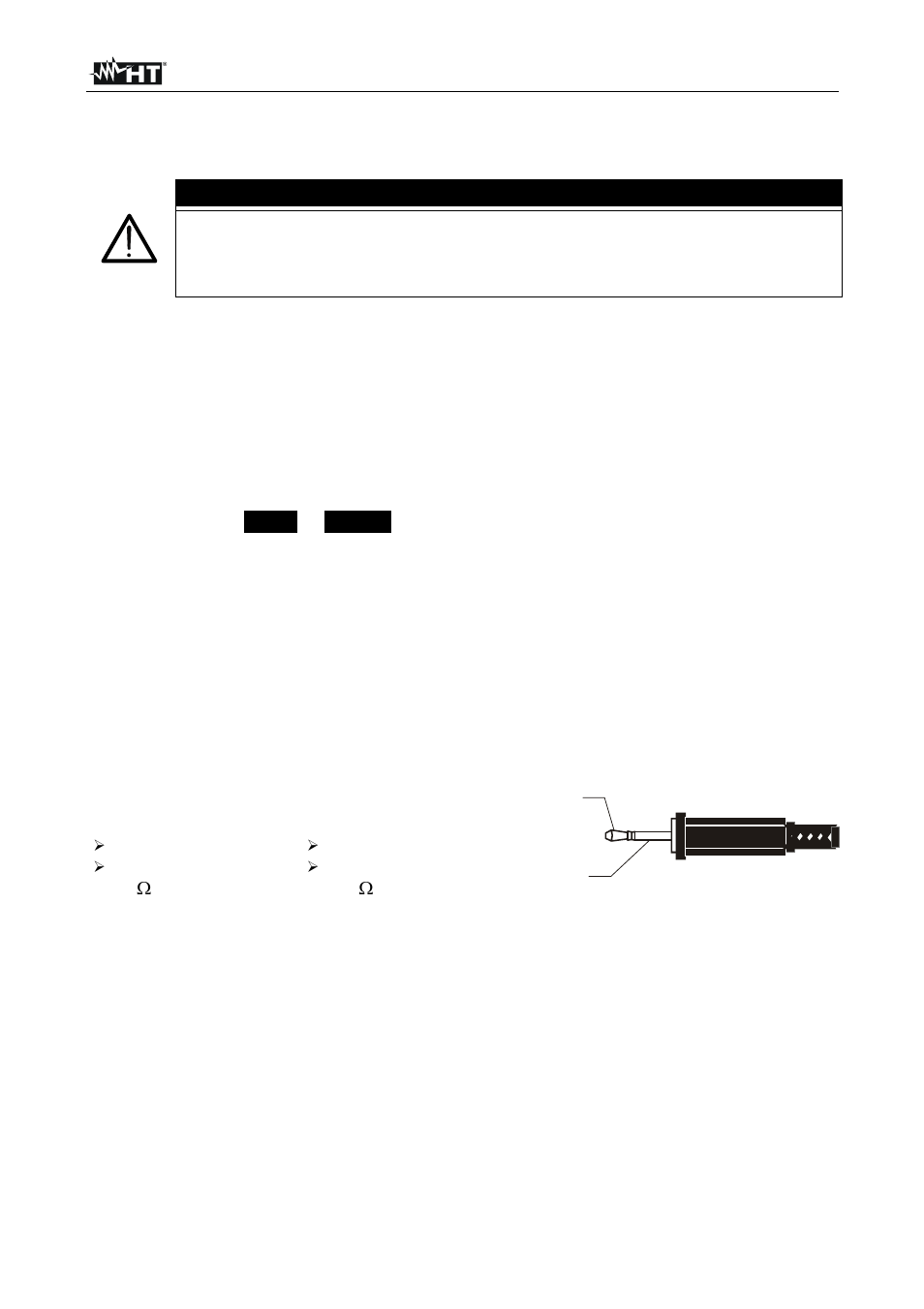 Caution | HT instruments HT154 User Manual | Page 8 / 13