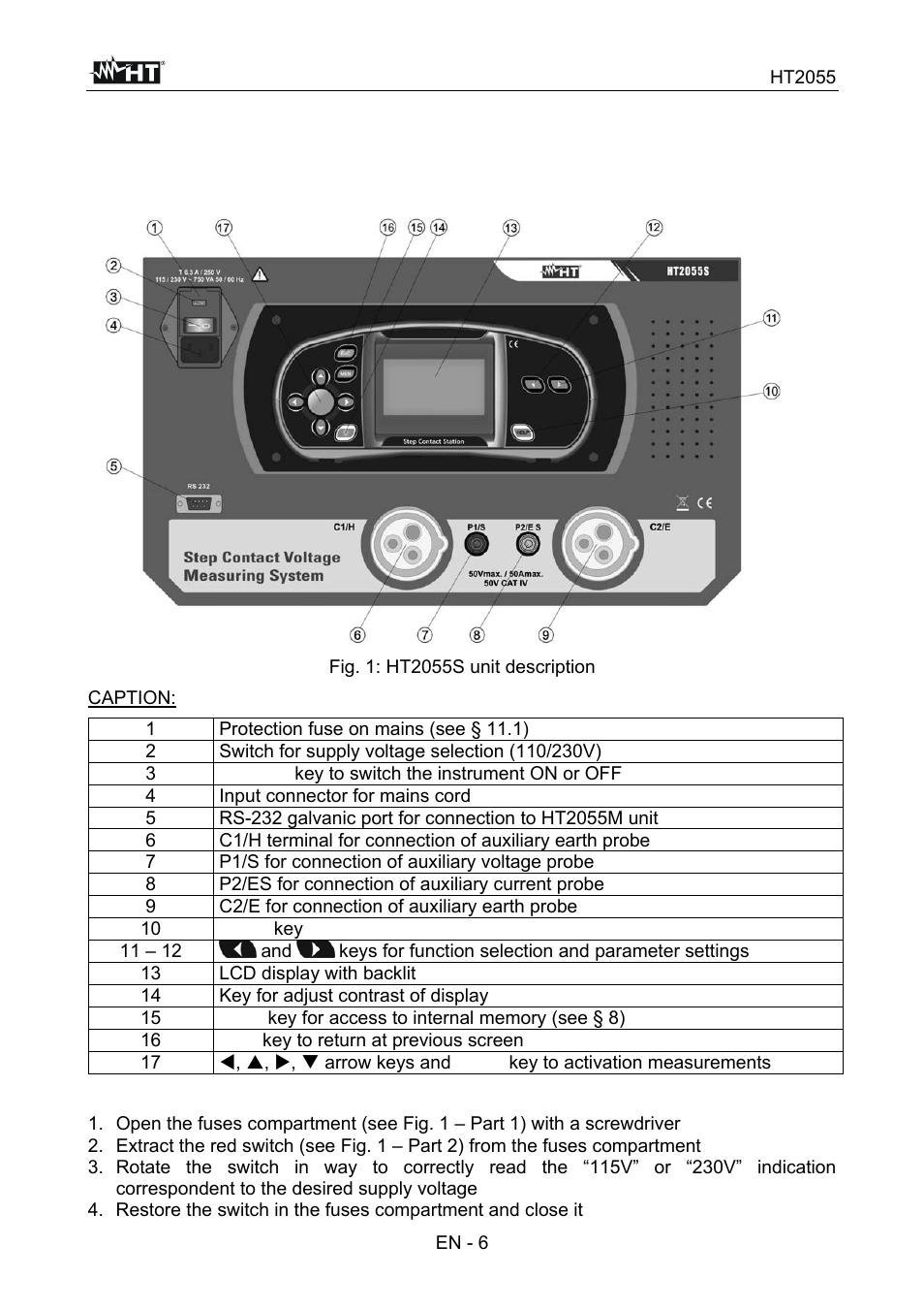 HT instruments HT7051 User Manual | Page 7 / 35