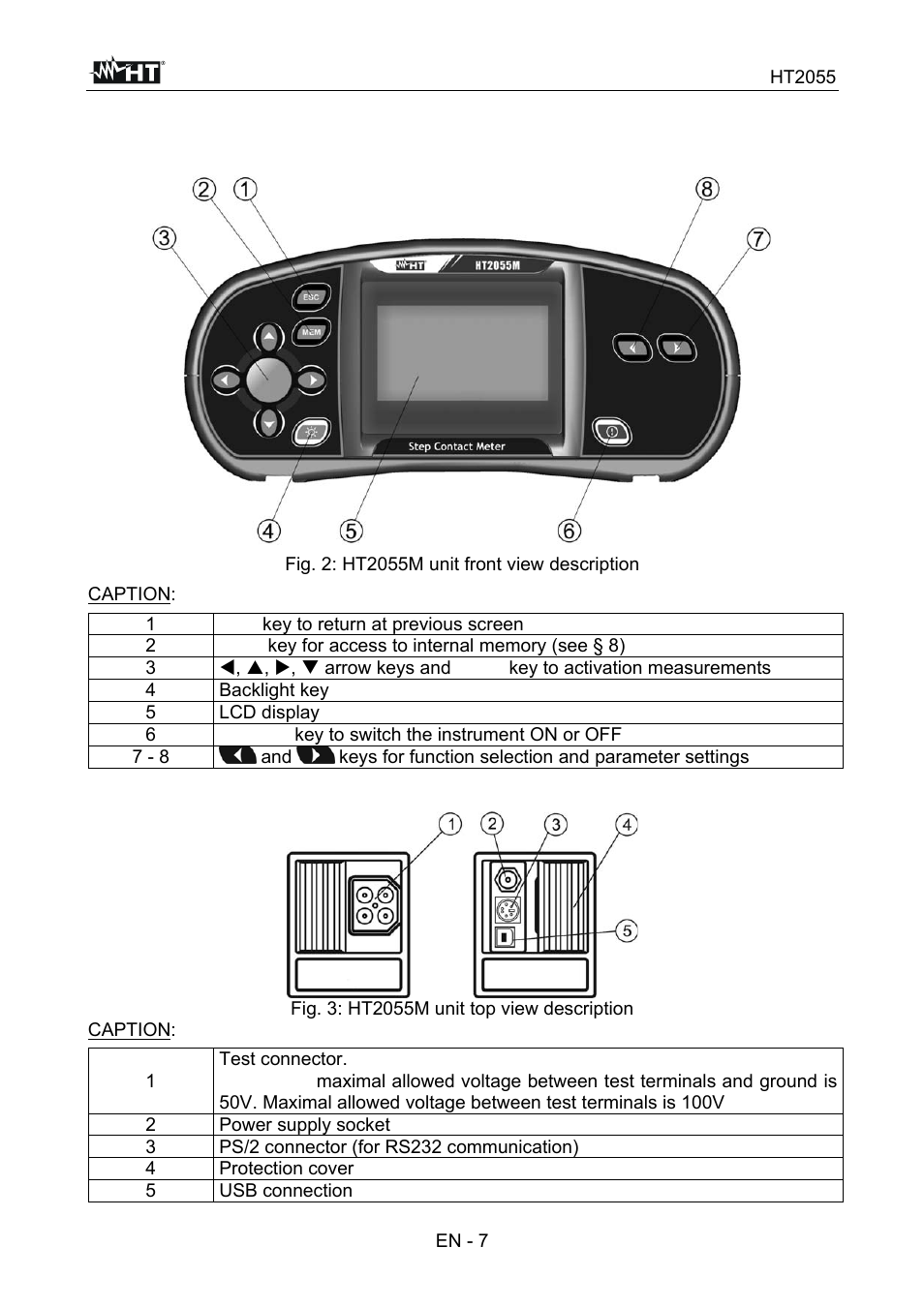 HT instruments HT7051 User Manual | Page 8 / 35