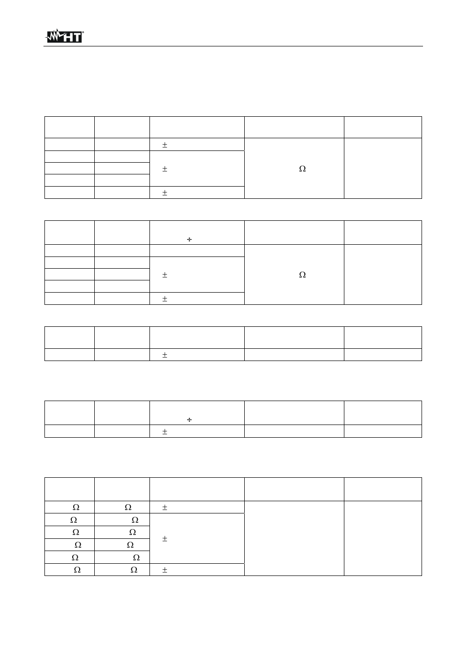 Technical specifications | HT instruments HT326 User Manual | Page 18 / 21