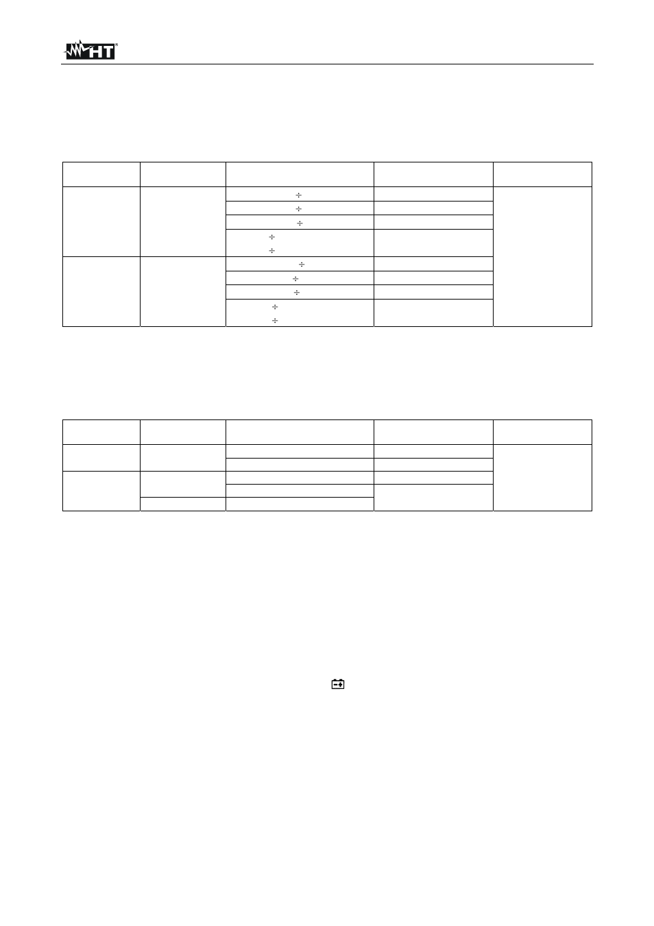 Technical specifications | HT instruments HT3310 User Manual | Page 14 / 16